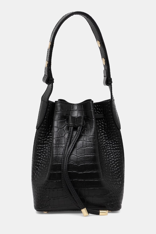 Answear.LAB torebka worek damska skórzana czarny WS26-TOD168