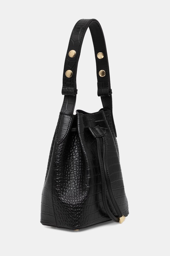 Answear.LAB torebka worek damska skórzana WS26-TOD168 czarny WS26