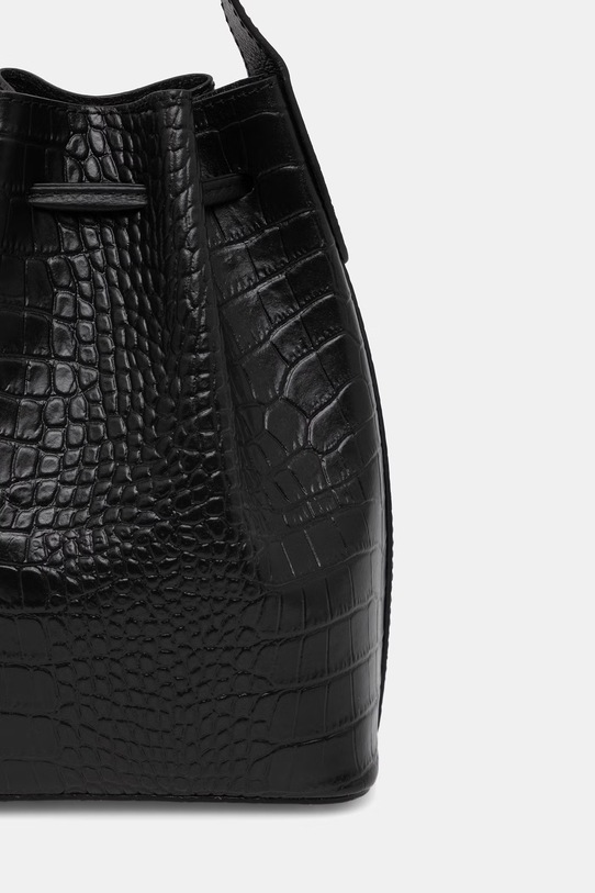 Akcesoria Answear.LAB torebka worek damska skórzana WS26-TOD168 czarny