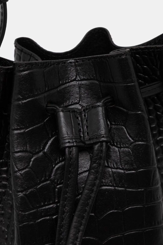 Answear.LAB torebka worek damska skórzana czarny WS26-TOD168