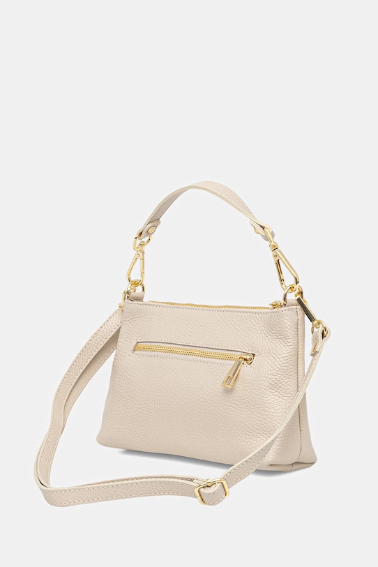 Doplnky Answear.LAB listová kabelka dámska kožená a00046 béžová