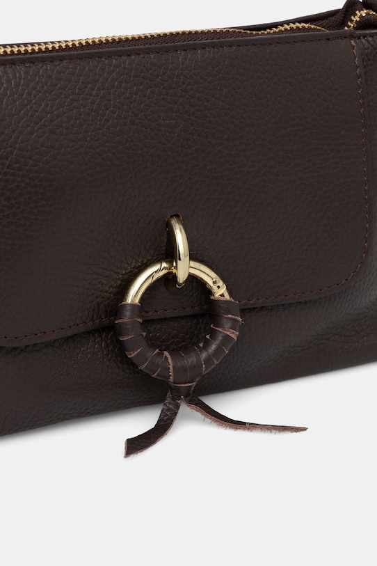 Answear.LAB listová kabelka dámska kožená hnedá a00046