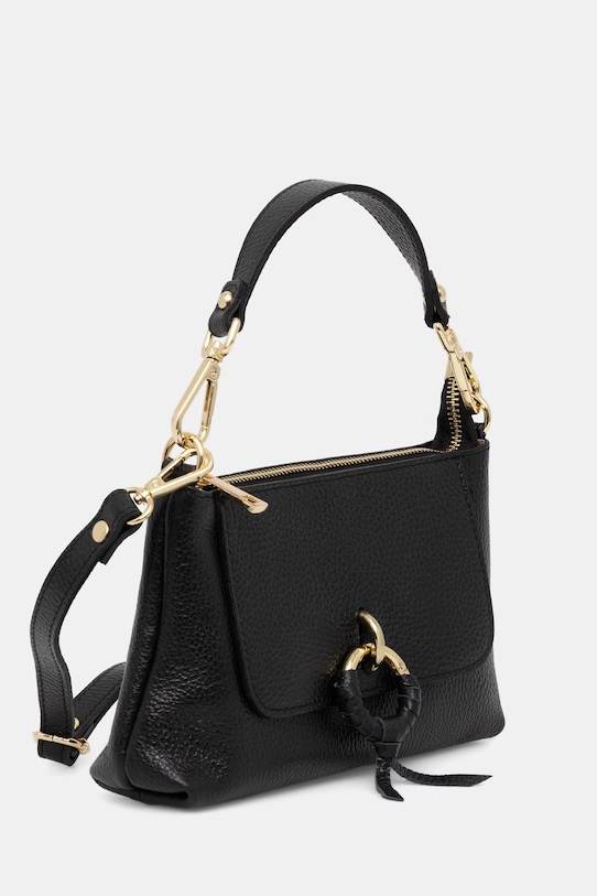 Answear.LAB listová kabelka dámska kožená a00046 čierna WS26