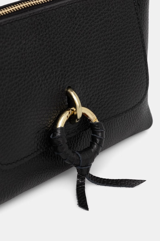 Answear.LAB listová kabelka dámska kožená čierna a00046