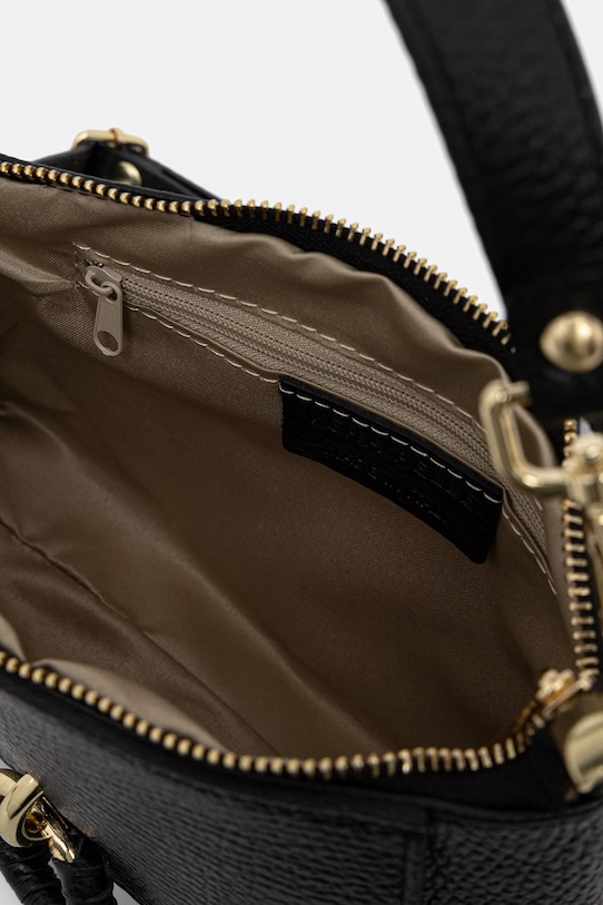 Answear.LAB listová kabelka dámska kožená a00046 čierna