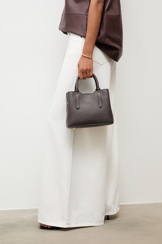 Answear.LAB μικρή γυναικεία τσάντα δέρμα καφέ WS26-TOD171