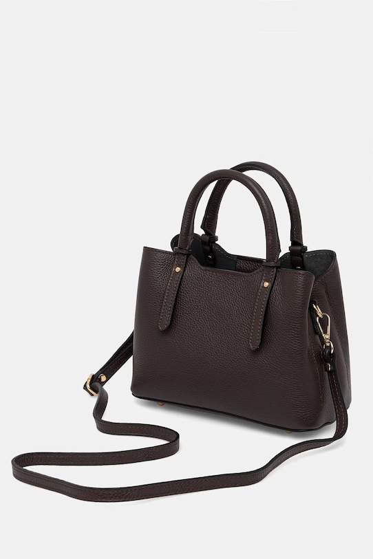 Akcesoria Answear.LAB torebka damska skórzana WS26-TOD171 brązowy
