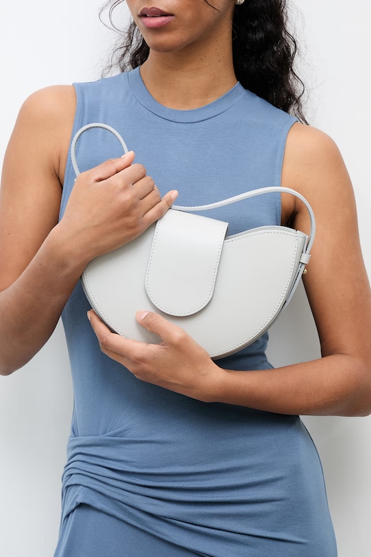 Answear.LAB kabelka dámska kožená sivá WS26-TOD172