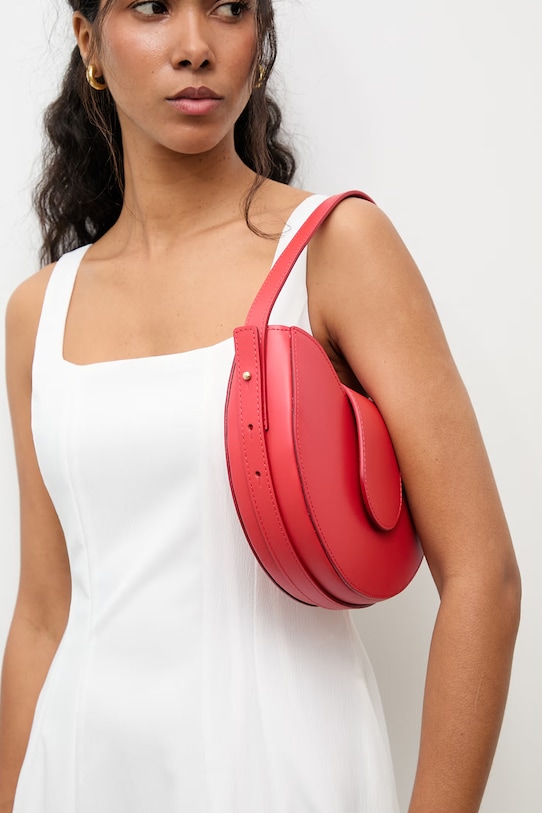 Answear.LAB μικρή τσάντα γυναικεία από δέρμα κόκκινο WS26-TOD172