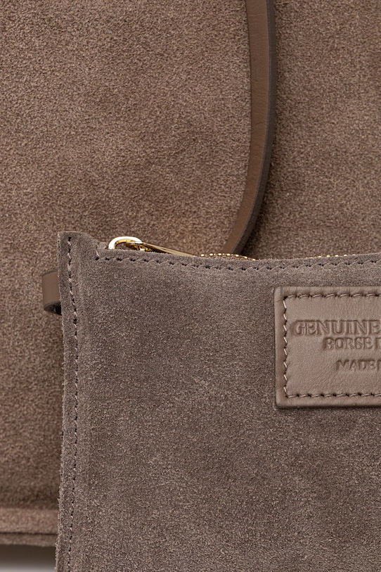 Answear.LAB torebka damska zamszowa brązowy WS26-TOD178