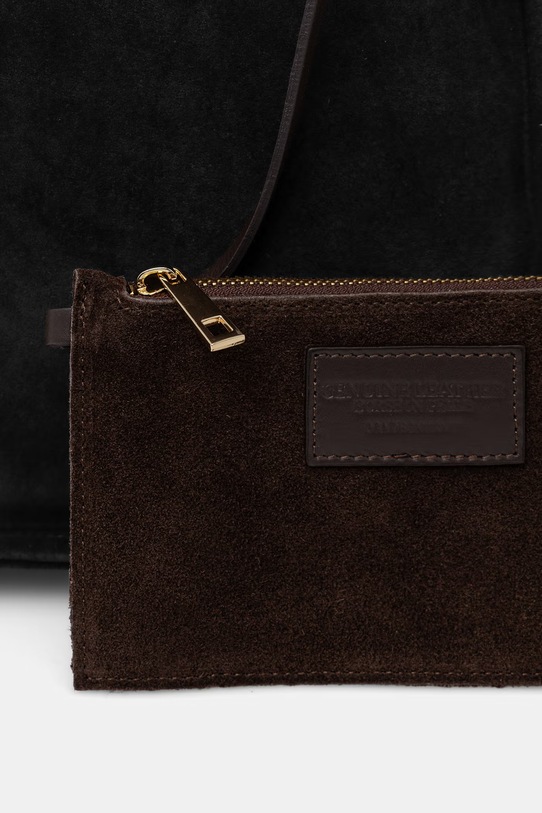 Answear.LAB torebka damska zamszowa brązowy WS26-TOD178