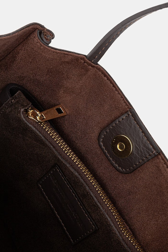 Answear.LAB torebka damska zamszowa WS26-TOD178 brązowy