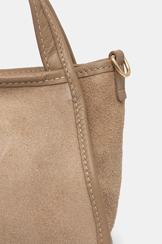 Answear.LAB torebka damska zamszowa beżowy WS26-TOD179