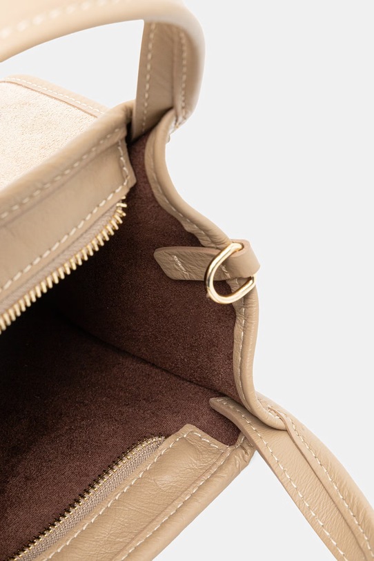 Answear.LAB torebka damska zamszowa WS26-TOD179 beżowy