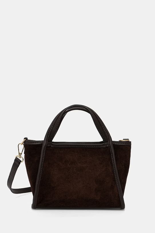 Answear.LAB torebka damska zamszowa brązowy WS26-TOD179