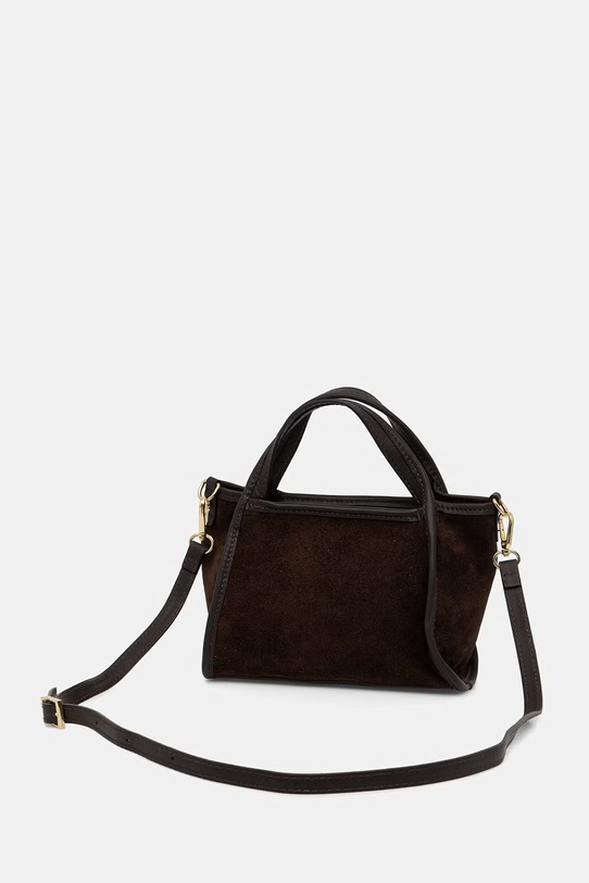 Akcesoria Answear.LAB torebka damska zamszowa WS26-TOD179 brązowy