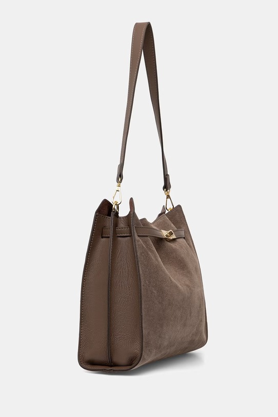 Answear.LAB torebka damska zamszowa WS26-TOD180 brązowy WS26