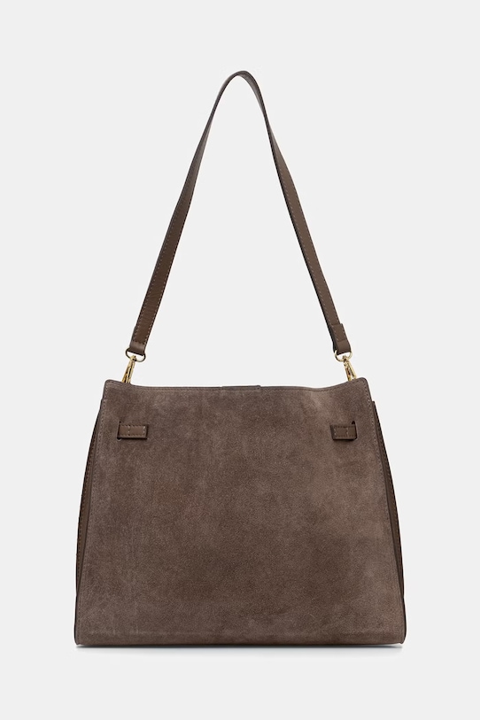 Akcesoria Answear.LAB torebka damska zamszowa WS26-TOD180 brązowy