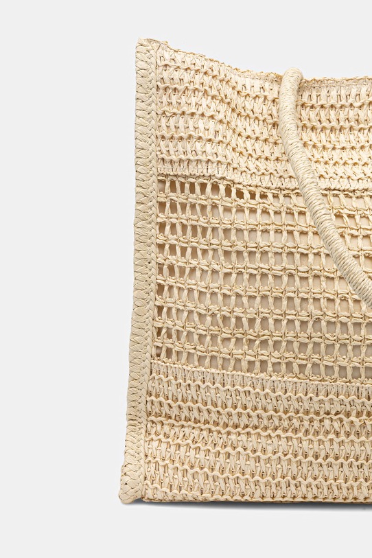 Akcesoria Answear.LAB torebka shopper damska pleciona F-B61019.hak beżowy