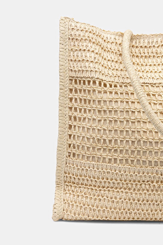 Akcesoria Answear.LAB torebka shopper damska pleciona F-B61019.hak beżowy