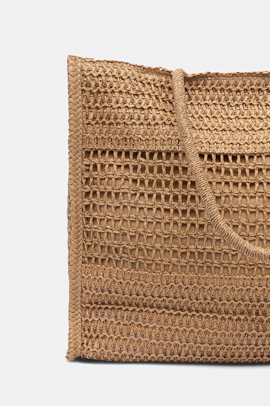 Akcesoria Answear.LAB torebka shopper damska pleciona F-B61019.hak brązowy