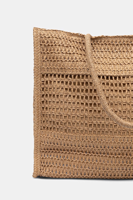 Akcesoria Answear.LAB torebka shopper damska pleciona F-B61019.hak brązowy