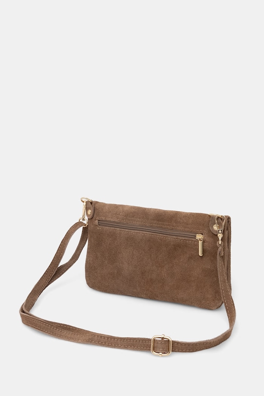 Accesorii Answear.LAB geantă crossbody pentru femei, din piele întoarsă 1417.hak maro