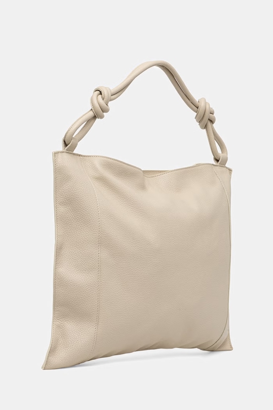 Answear.LAB kabelka typu shopper dámska kožená 1406.hak béžová WS26