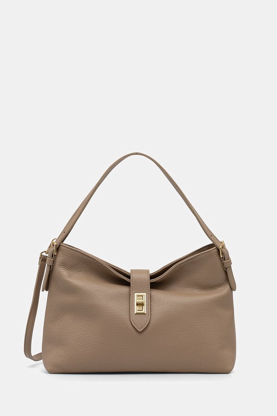 Answear.LAB torebka shopper damska skórzana beżowy SR40ML.PSR