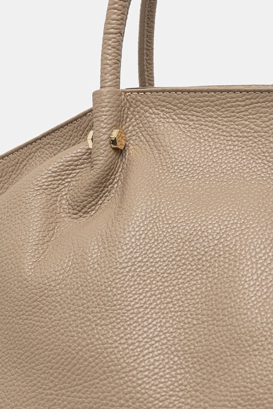 Answear.LAB torebka shopper damska skórzana beżowy SR42DL.PSR