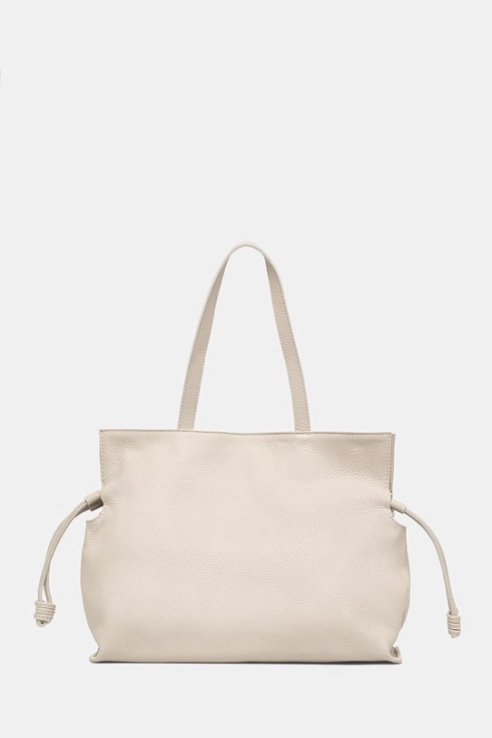 Answear.LAB torebka shopper damska skórzana beżowy SR51DL.PSR