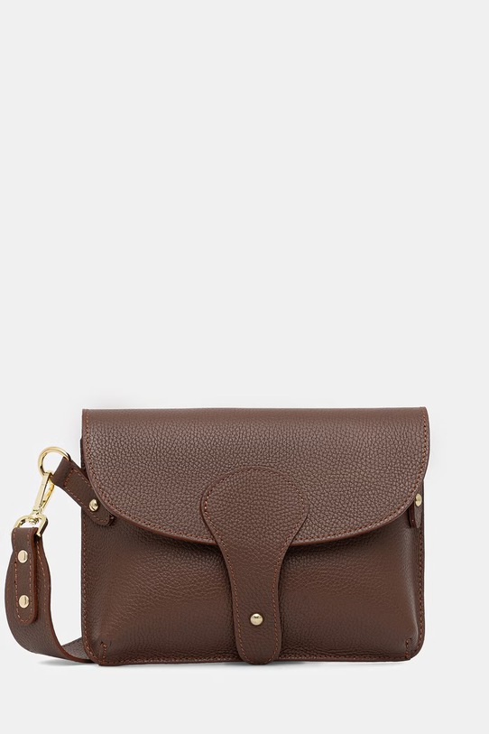 Answear.LAB geantă poștaș pentru femei, din piele maro SR52SL.PSR