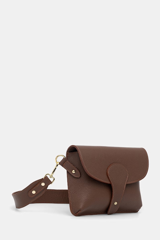 Answear.LAB geantă poștaș pentru femei, din piele SR52SL.PSR maro WS26