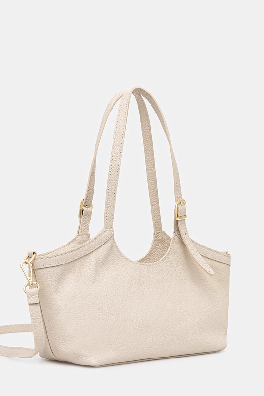 Answear.LAB torebka crossbody damska skórzana SR53SL.PSR beżowy WS26