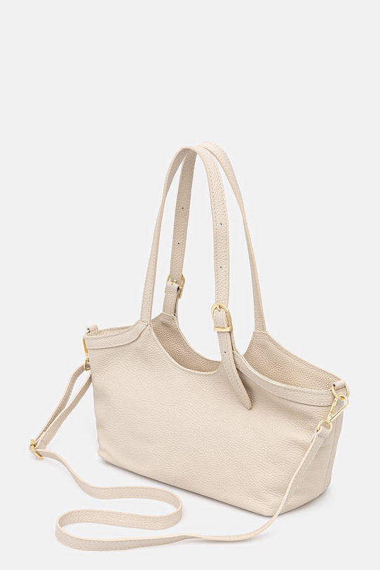 Akcesoria Answear.LAB torebka crossbody damska skórzana SR53SL.PSR beżowy