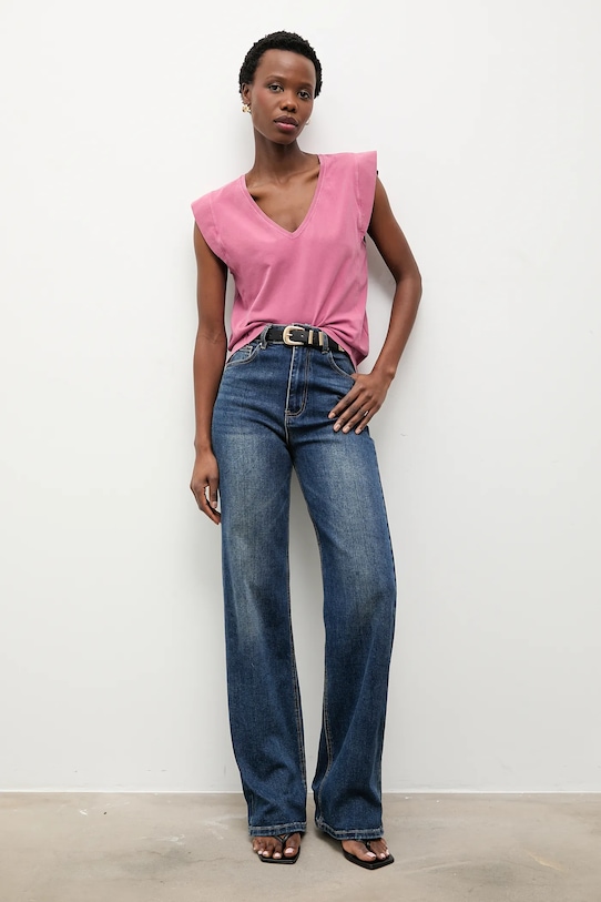 Answear.LAB t-shirt m.08204.hak różowy WS26