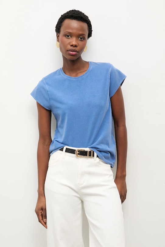 Answear.LAB t-shirt m.08210.hak niebieski WS26