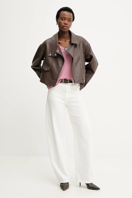 Answear.LAB t-shirt 2018.hak różowy WS26