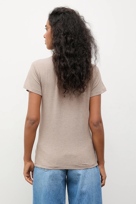 Odzież Answear.LAB t-shirt TR1.tok beżowy