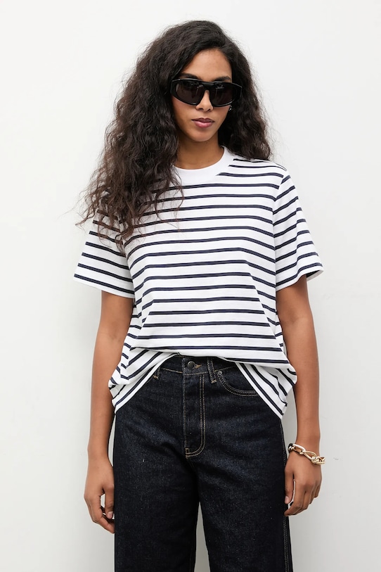 Answear.LAB t-shirt bawełniany biały TR2.tok