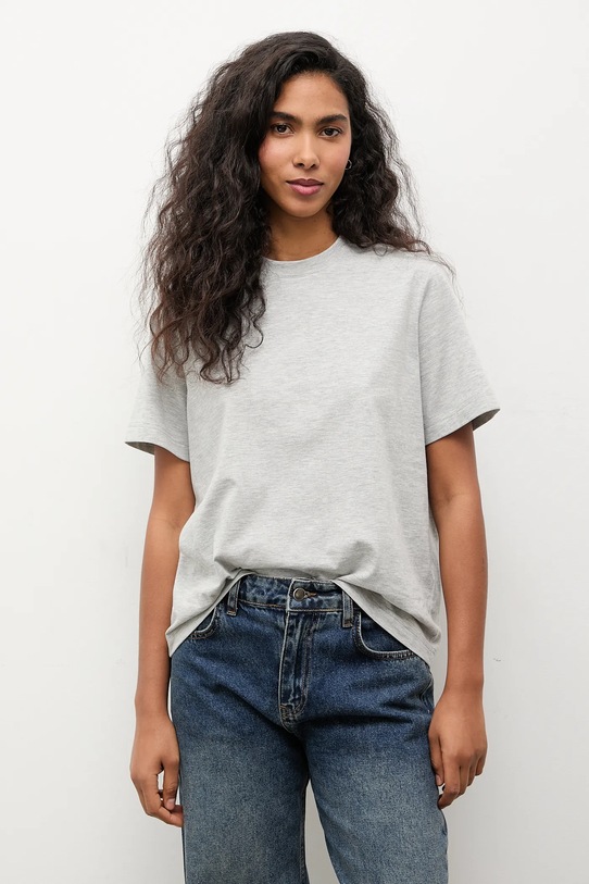 Answear.LAB t-shirt bawełniany szary TR2.tok