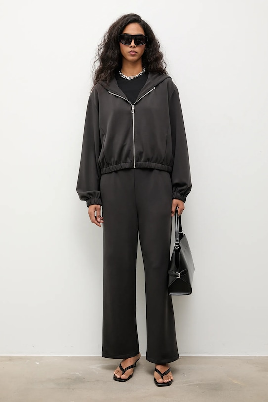 Answear.LAB t-shirt bawełniany TR2.tok czarny WS26