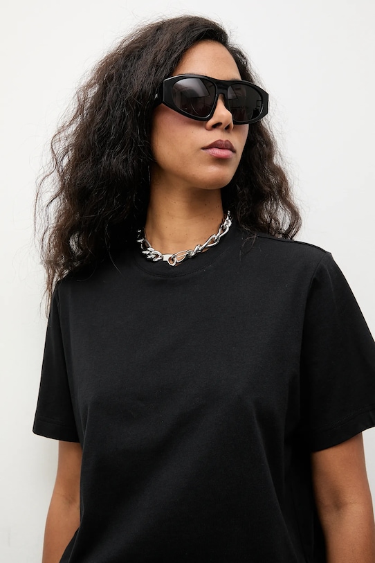 Answear.LAB t-shirt bawełniany czarny TR2.tok