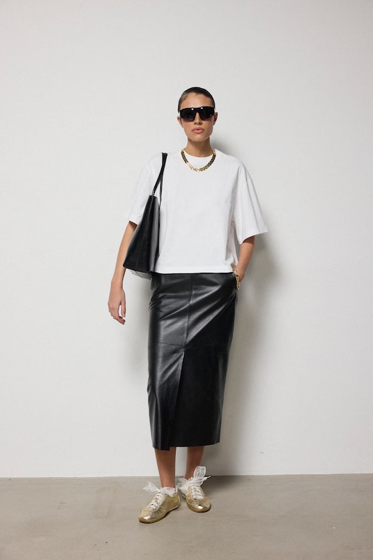 Answear.LAB t-shirt bawełniany wzorzyste biały TR4.tok