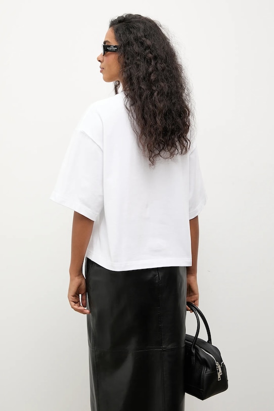 Odzież Answear.LAB t-shirt bawełniany TR4.tok biały