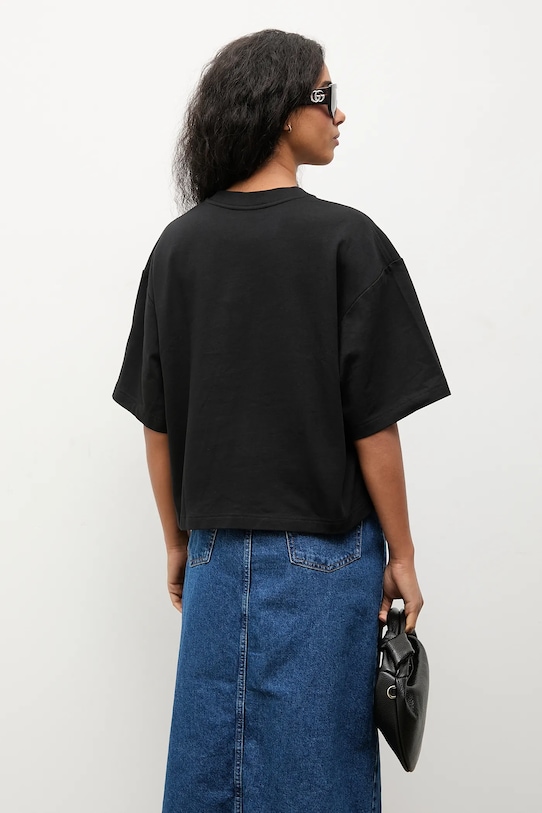 Odzież Answear.LAB t-shirt bawełniany TR4.tok czarny