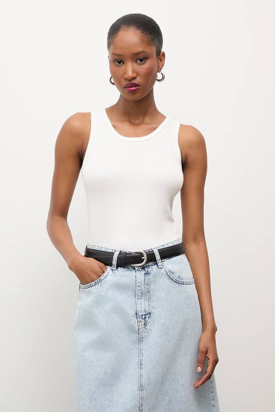 Answear.LAB top damski z wiskozą biały WS26-TSD012