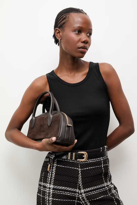 Answear.LAB top damski z wiskozą czarny WS26-TSD012