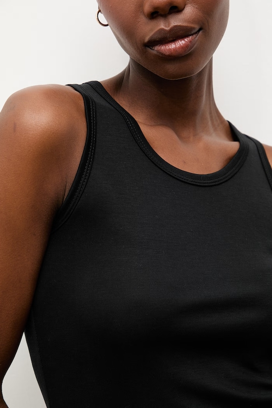 Answear.LAB top damski z wiskozą WS26-TSD012 czarny