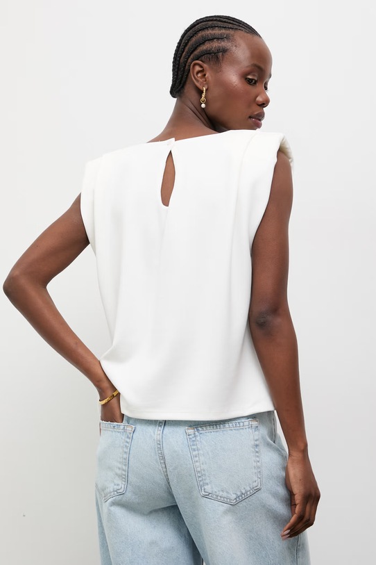 Odzież Answear.LAB t-shirt damski z wiskozą 71845.tok biały